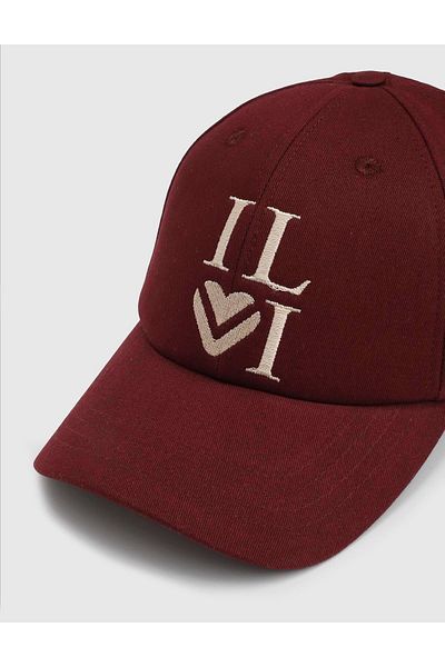 İLVİ Lali Gabardin Burgundy Women's Hat