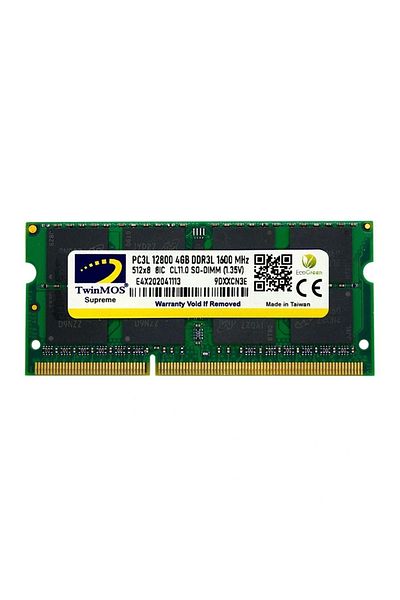 TwinMOS DDR3 1600MHZ TWINMOS - 4 GB, 1.35 CL11, NB MDD3L4GB1600N