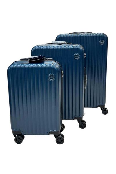 Generic 3-piece travel bags, excellent, anti-break, dark blue color