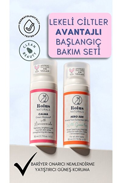 Roius Naturals Hassas&lekeli Ciltler Başlangıç Cilt Bakım Seti