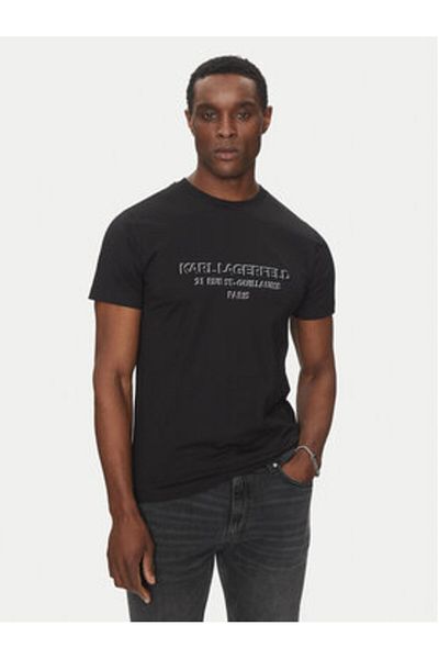 Karl Lagerfeld Men's T-Shirt 755063 552241 Black