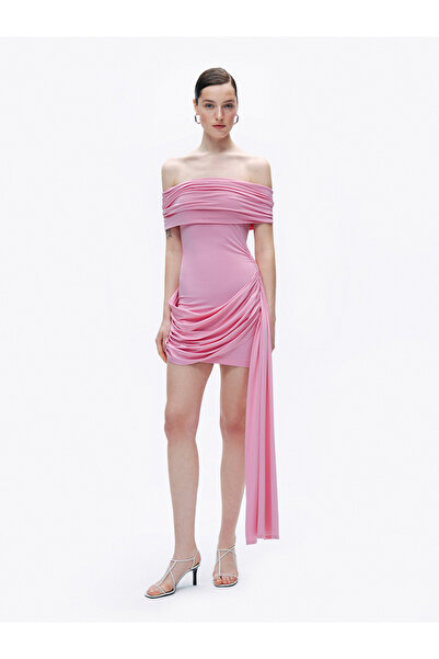 Nocturne Açık Omuzlu Mini Elbise