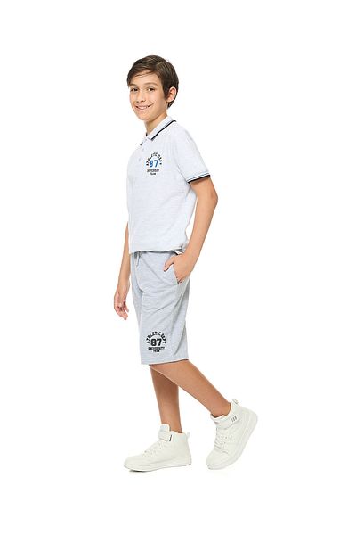 R&B Printed Bermuda Shorts with Drawstring Waist