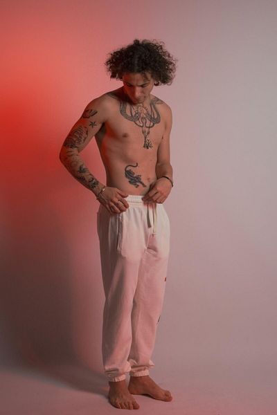 Overdrive Saınt Svınt Unisex γραφικό εμπριμέ λευκό Jogger Sweatpants