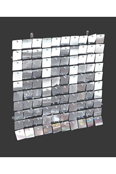 Party and Story خلفيات لامعة من الترتر، 30 سم × 30 سم، لون فضي لامع، 12 قطعة