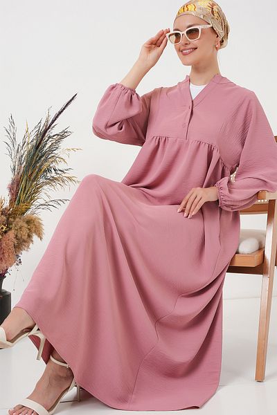 Bigdart Γυναικείο Μακρύ Μουσουλμανικό Φόρεμα 2525 - Dusty Rose