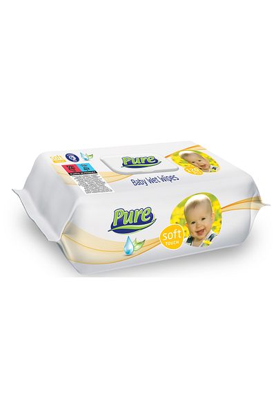Pure Set șervețele umede premium, 12 pachete x 120 buc.