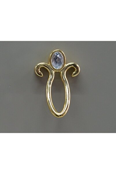 BafArt Altın Kristal Detay Dolap Kulbu Düğme Kulp Tek Vidalı