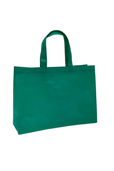 Party and Story Reusable, printable, fabric shopping bags, green, 12 pieces Size(L)35Ã—40Ã—12CM