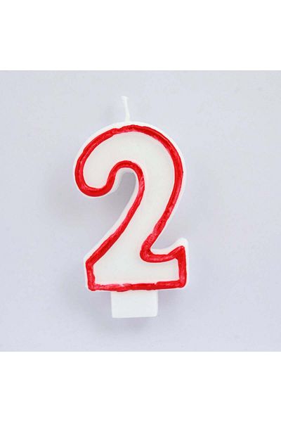 Party and Story Birthday Candle Number 2