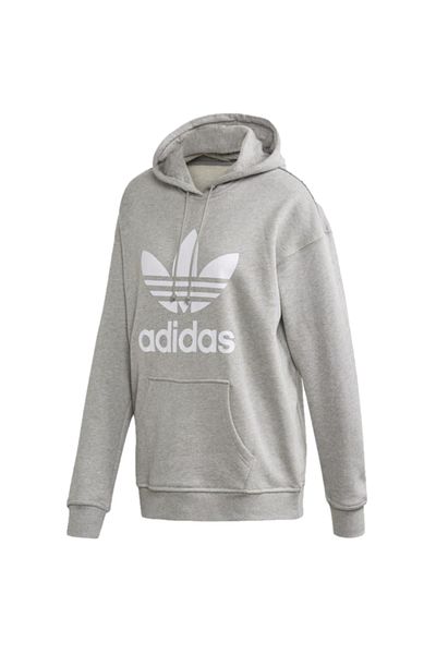 adidas Hanorac cu imprimeu Trefoil, Hanorac pentru femei