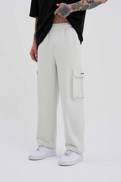 Machinist Ανδρικό παντελόνι Cargo Pocket Oversize Baggy Space Grey