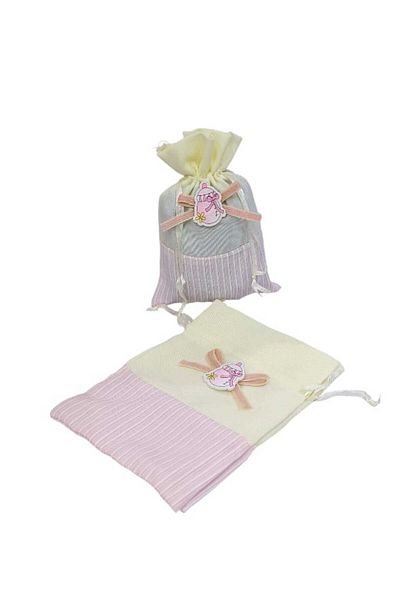 Party and Story Newborn baby gift bags made of fabric, 12 pieces Size12CM Ã—9.50CM