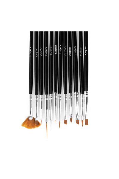 Cupio Set of 12 manicure brushes for painting