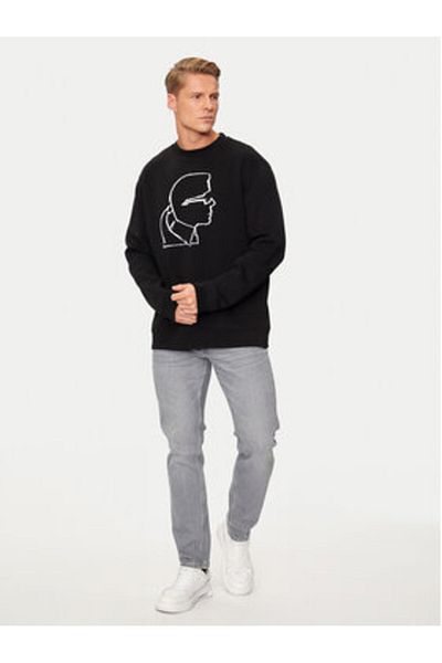 Karl Lagerfeld Mens Sweatshirt 705445-544908 Black