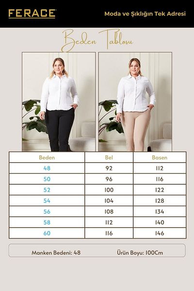 Ferace Women's Plus Size Trousers