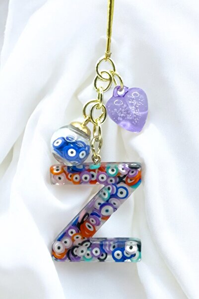 biuti Ornament colorat pentru oglinda retrovizoare auto cu litera Z cu margel...