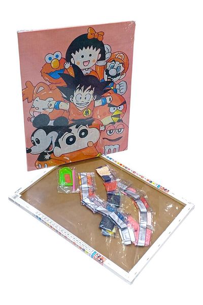 Party and Story Diamond painting kit for kids artwork
