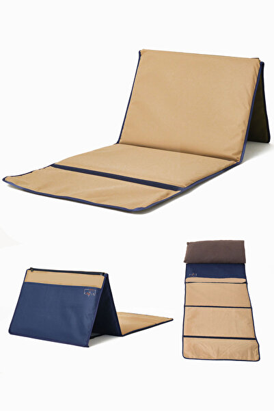 Kevin Şezlong TayaMat, Katlanabilir Sırt Dayamalı Oturma Dinlenme Matı & Minder