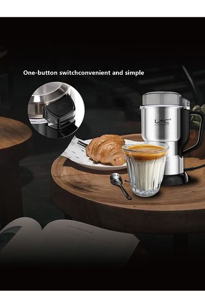 LAC LAICHY Coffee Grinder Electric With Handle,150w Fast Grinding With Stainless Steel Blade For Nuts,grains