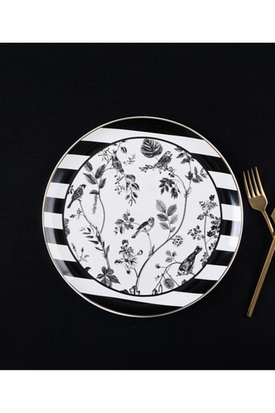 PERLAEVKAHVE Tile Porcelain Serving Plate 27 cm