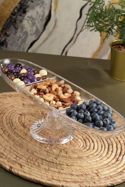Multiamo Damla Model 3-Section Pedestal Glass Presentation Holder / Handmade