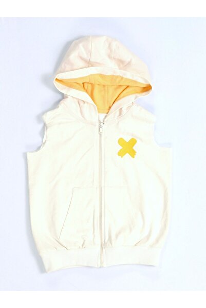 Casabony Vestă pentru copii unisex bej - cu fermoar