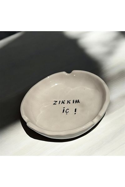 HAB TRADE Zıkkım Interior Handmade Ceramic Ashtray