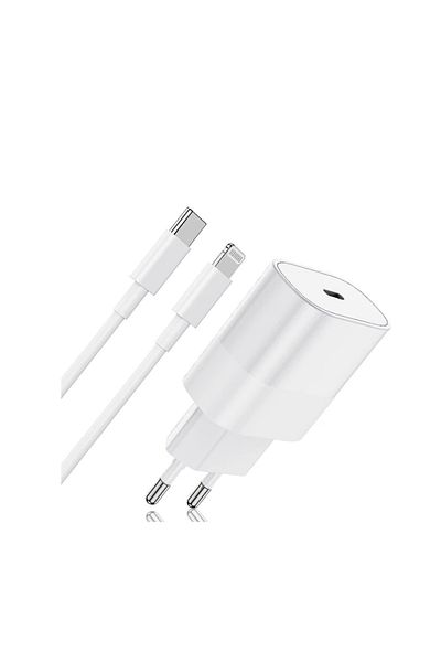 OEM Charger compatible with iPhone 14/13/12/11/Pro/Pro Max/iPad/AirPods, Lightning data cable, 20W