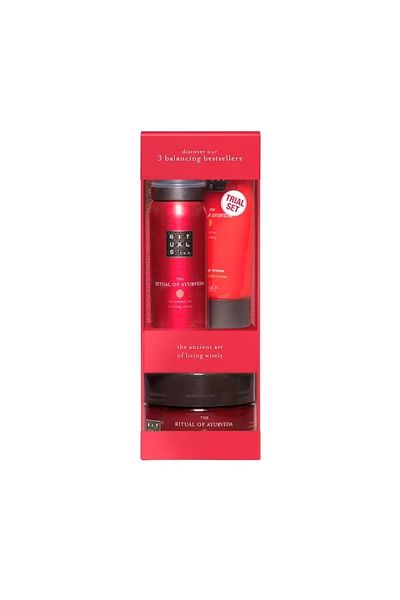 Rituals Σετ κρέμα σώματος The Ritual of Ayurveda, 70 ml Απολεπιστικό σώματος, 125 ml Αφρόλουτρο, 50 ml