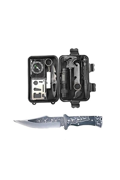 Globalport Retail 14-piece survival kit, ideal for camping, hiking, fishing, hunting, traveling