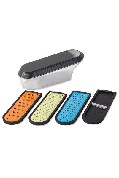 zola Razatoare multifunctionala cu 4 accesorii, recipient din plastic cu capa...