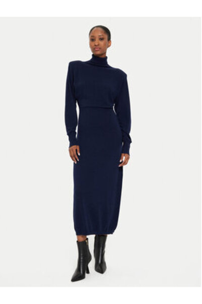 Kontatto Rochie tricotată pentru femei kontaktatto AI2025 Albastru marin