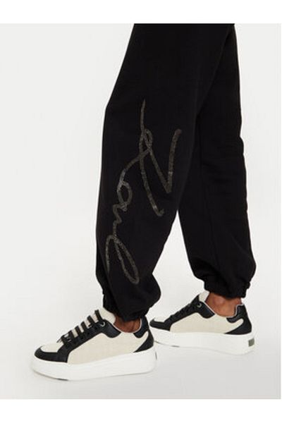 Karl Lagerfeld Pantaloni de trening pentru femei 245W1053 Negri