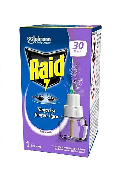 Raid Liquid refill for electric mosquito repellent Raid Lavender 30 nights 21 ml