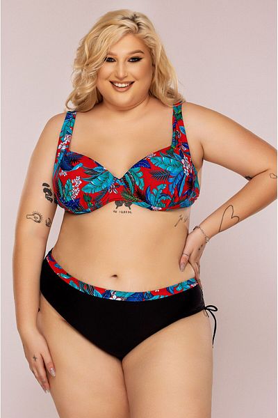 Lush Fashion Red Two-Piece Swimsuit