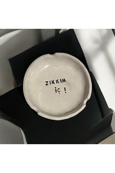 HAB TRADE Zıkkım Interior Handmade Ceramic Ashtray