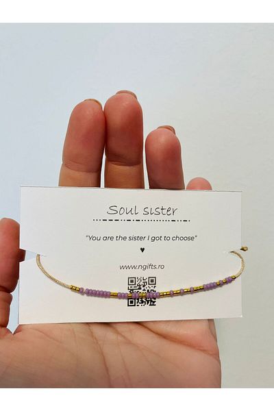 OEM Bratara Cod Morse SOUL SISTER - Model 1