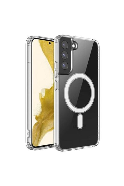 SKYDDAR INNOVATION Cover for Samsung Galaxy S21 FE 5G, Shockproof MagSafe, Transparent, sticker set