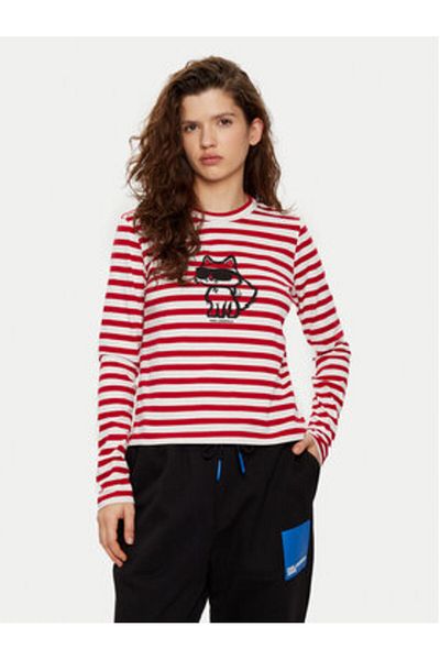 Karl Lagerfeld Women's Blouse A1W17137 Red