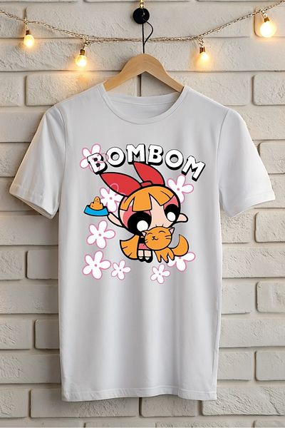 New Shine Μπλουζάκι Powerpuff Girls Orange Blossom με στάμπα Oversize