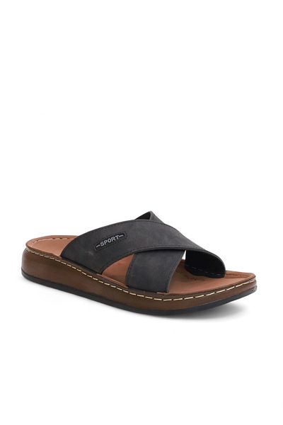 Konfores 2162 Full Anatomical Sole Men's Slippers Compatible for Daily, Umrah and Hajj