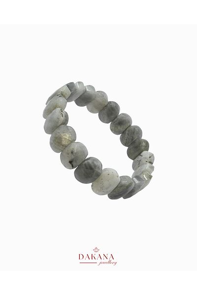 DAKANA JEWELLERY Certified Facet Cut Labradorite Natural Stone Bracelet