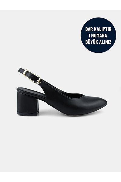 MAGGIO Black Women's Heeled Shoes Are Narrow Fit, Buy One Size Larger