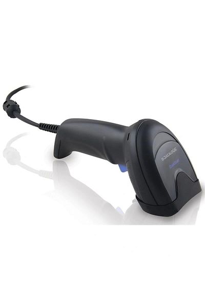 Datalogic Quickscan QD2590 2D QR Code Wired USB Barcode Scanner Stand