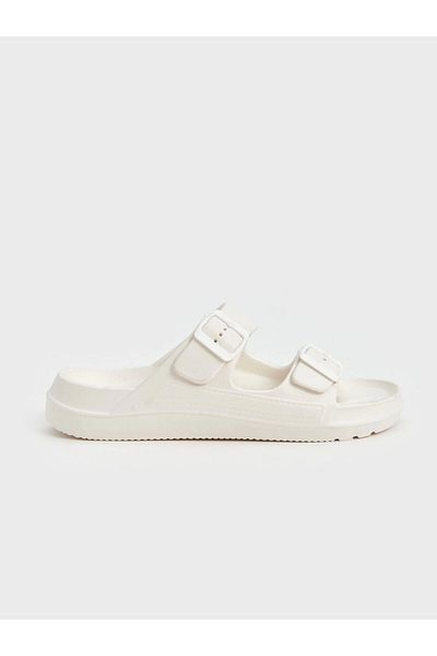 LC Waikiki Lcw Steps White Double Strap Women's Sandals