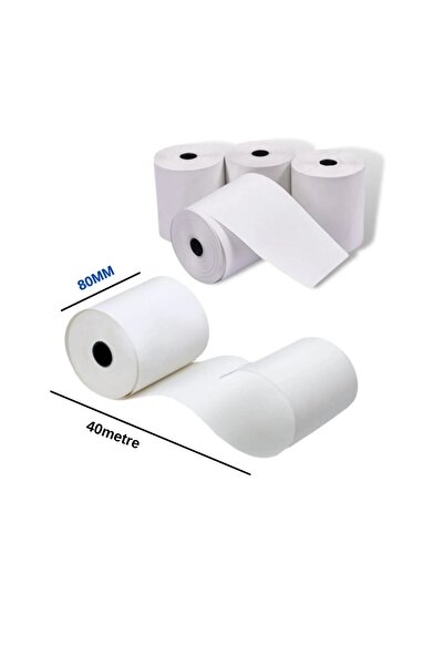 Tekamo Termal Adisyon Yazıcı Kağıdı Rulosu 80x40 Adisyon Yazıcı Kağıdı (10LU)