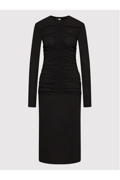 Karl Lagerfeld Women's Casual Dress 220W1352 Black