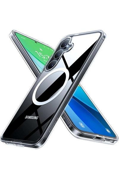 SKYDDAR INNOVATION Case for Samsung Galaxy S25, Shockproof MagSafe, Transparent, sticker set