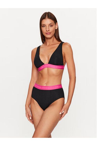 Karl Lagerfeld Women's Classic High Waist Briefs 230W2106 Black
